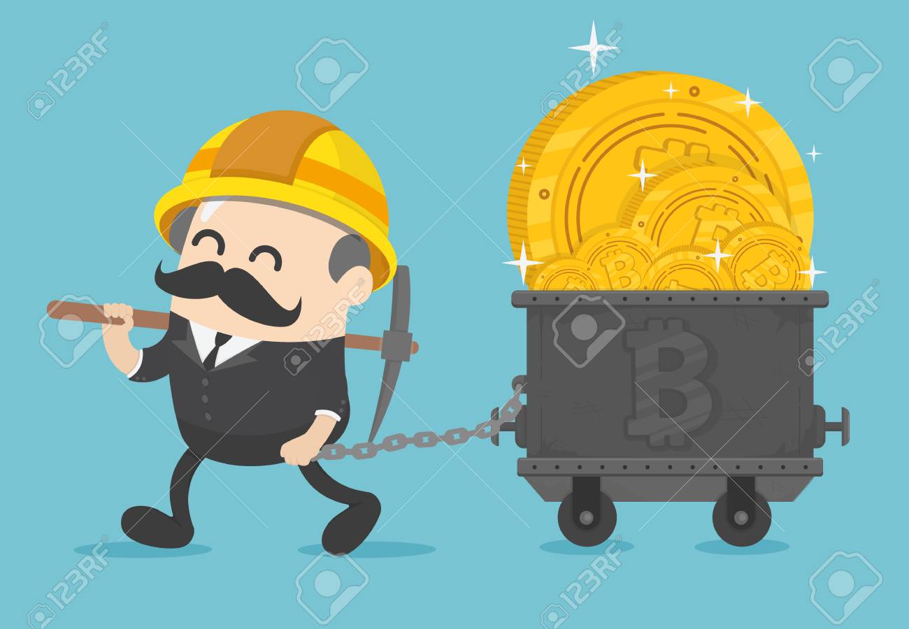 엄청난 양의 비트코인 채굴에 성공한 최고 사업가들. 로열티 무료 사진, 그림, 이미지 그리고 스톡포토그래피. Image 110289674