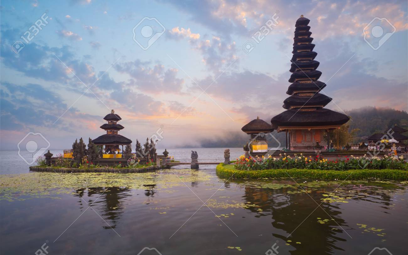 Pura Ulun Danu Bratan Temple On Bali, Indonesia Stock Photo, Picture and  Royalty Free Image. Image 19310297., image size:1300x814