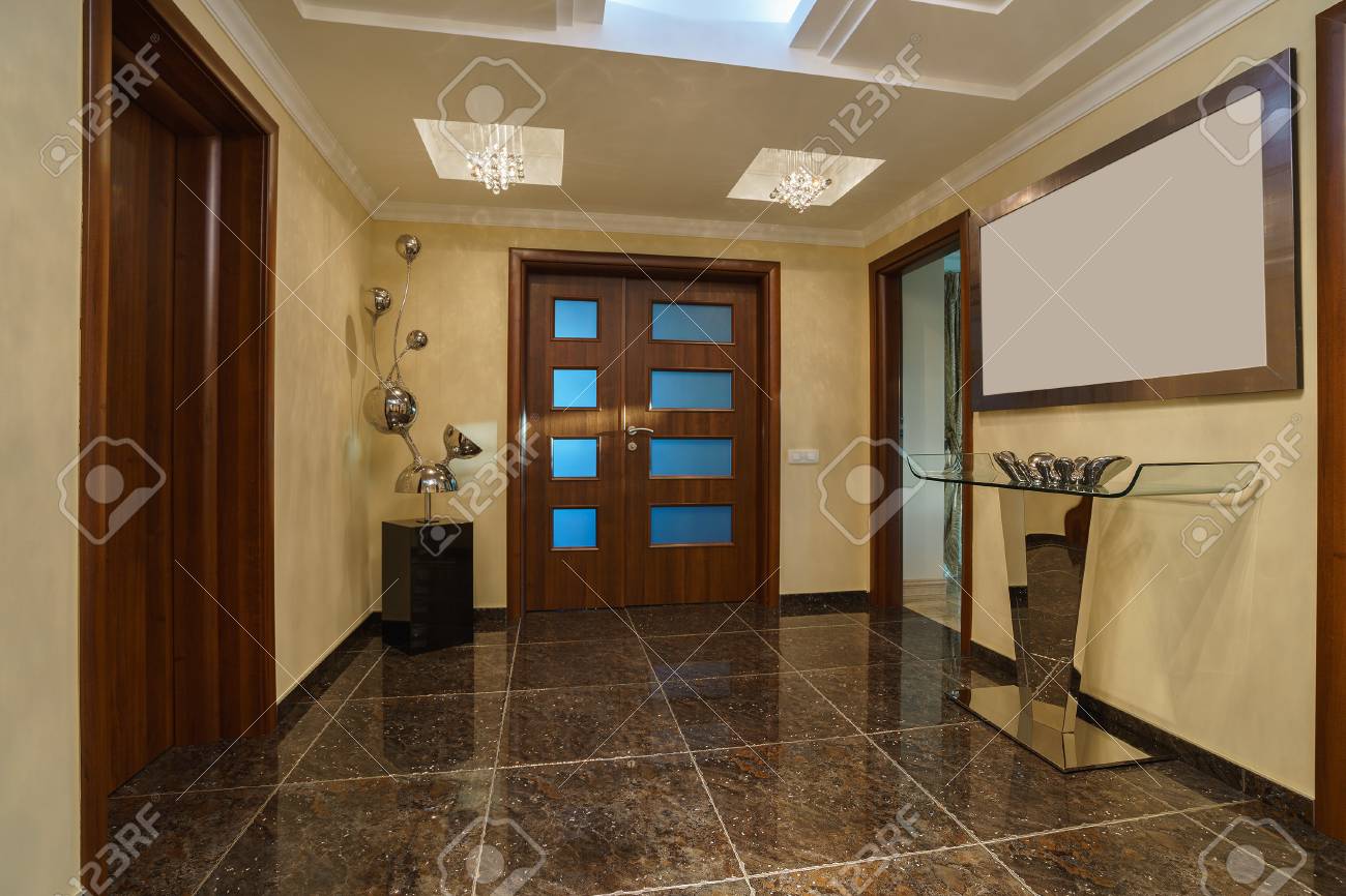 Hall and front door in a private villa - 93226007 Hall and front door in a private villa - 93226007