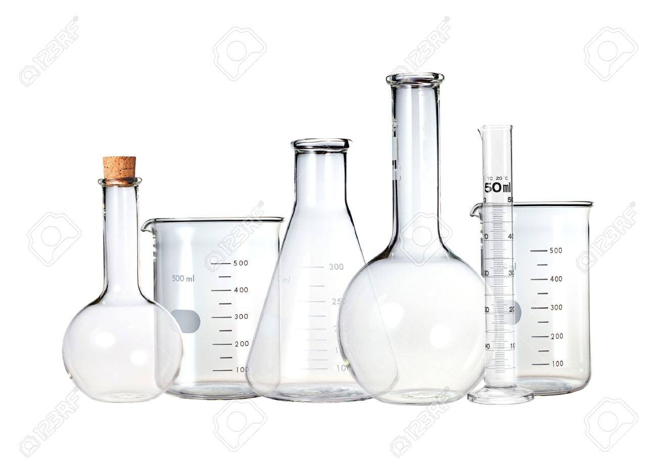 試験管白で隔離されます 実験用ガラス器具 の写真素材 画像素材 Image