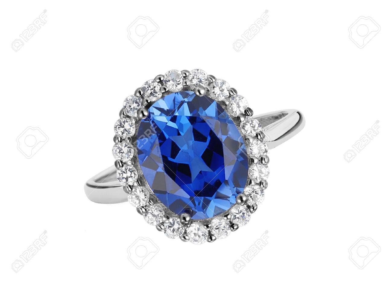 Bague perle bleu Clearance