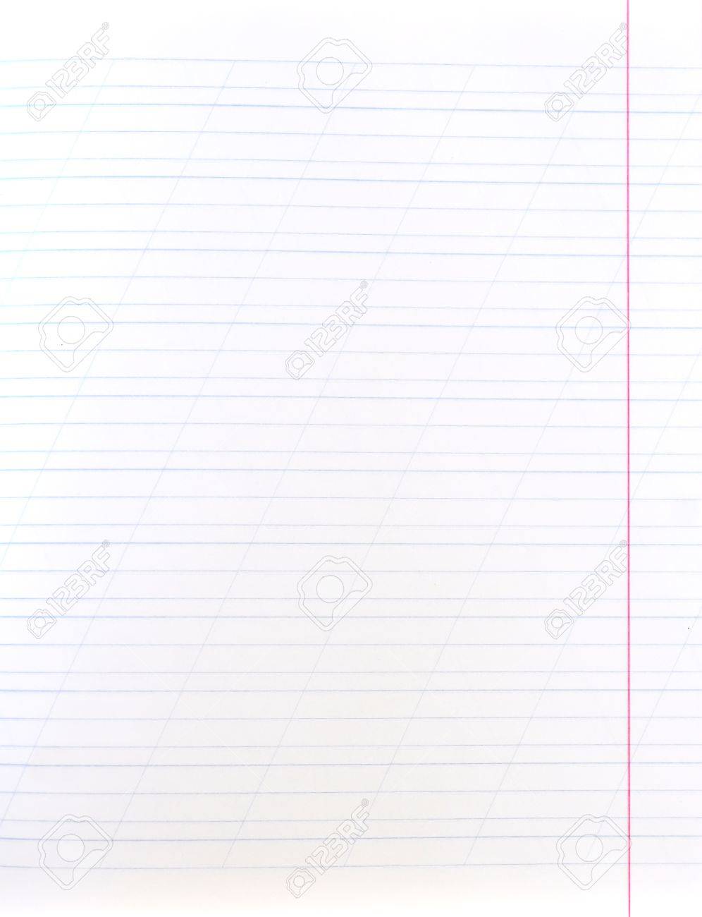 斜めの線と赤の余白 空白の罫線ノート シート の写真素材 画像素材 Image