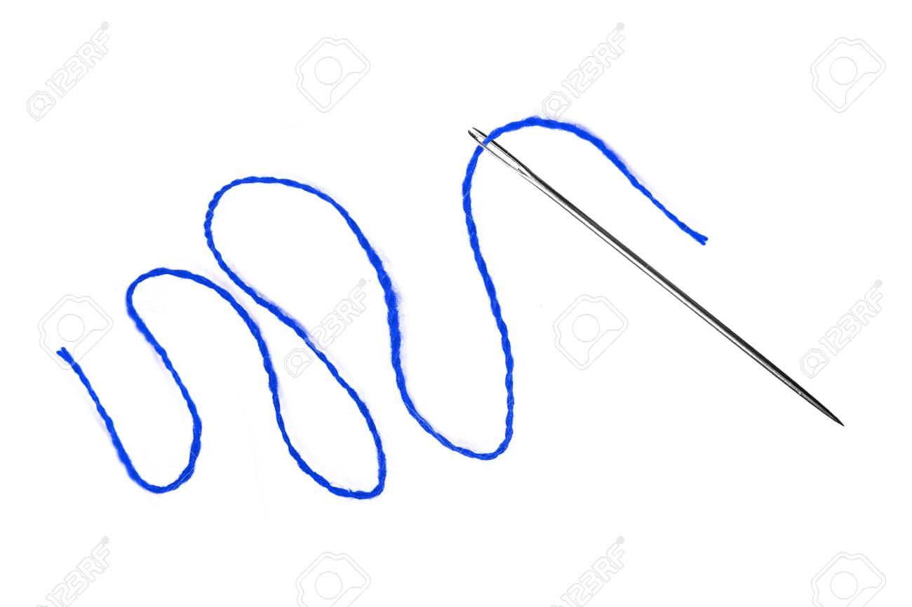 青い糸と針は 白で隔離 の写真素材 画像素材 Image 青い糸と針は 白で隔離 の写真素材 画像素材 Image