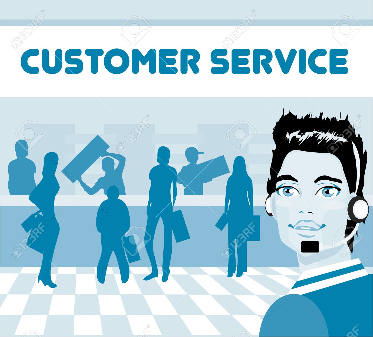 charming customer service representative with headset on group how to talk to a customer service representative