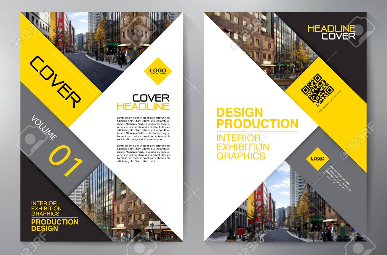 business brochure flyer design leaflets template cover book