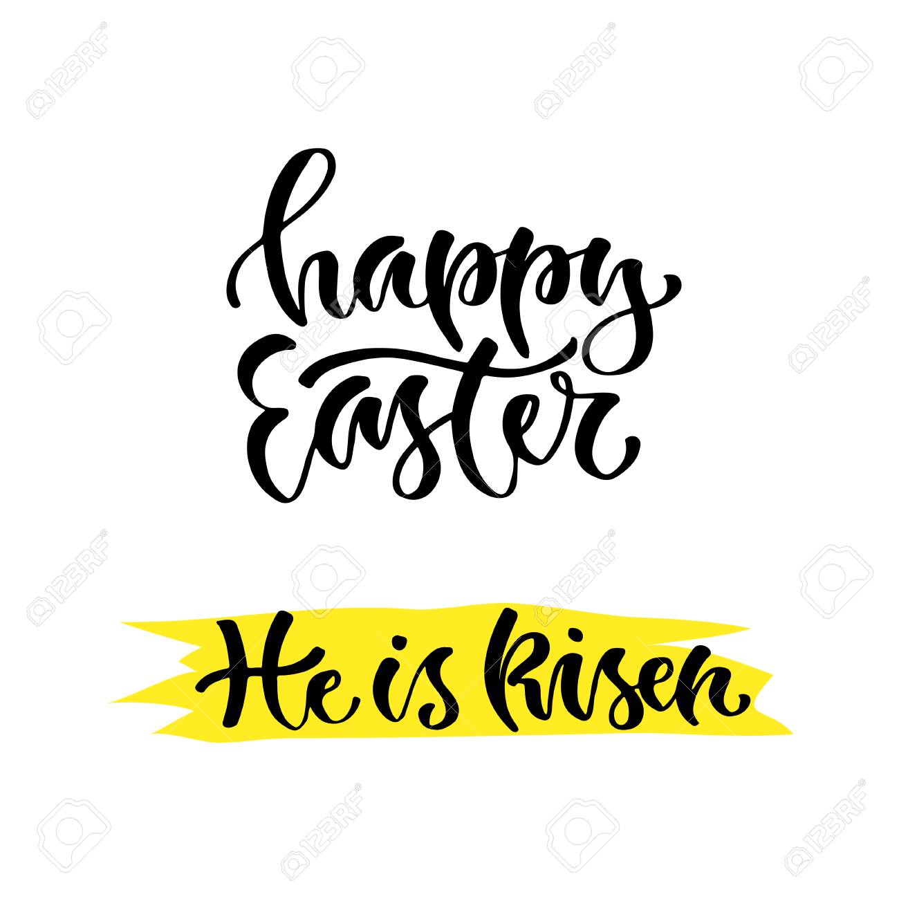 Ground breaking vector lettering. Delighted Easter. He is risen. Printable.. photograph relating to He is Risen Printable named Impressive vector lettering. Satisfied Easter. He is risen. Printable..