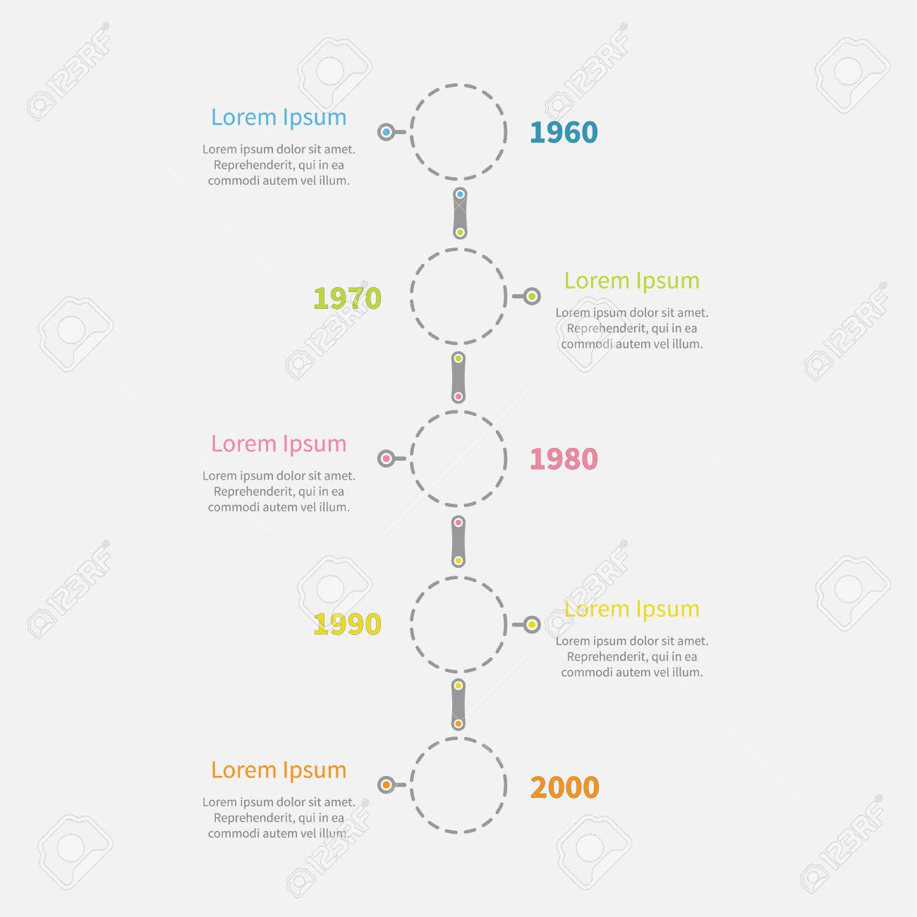 free vertical timeline template