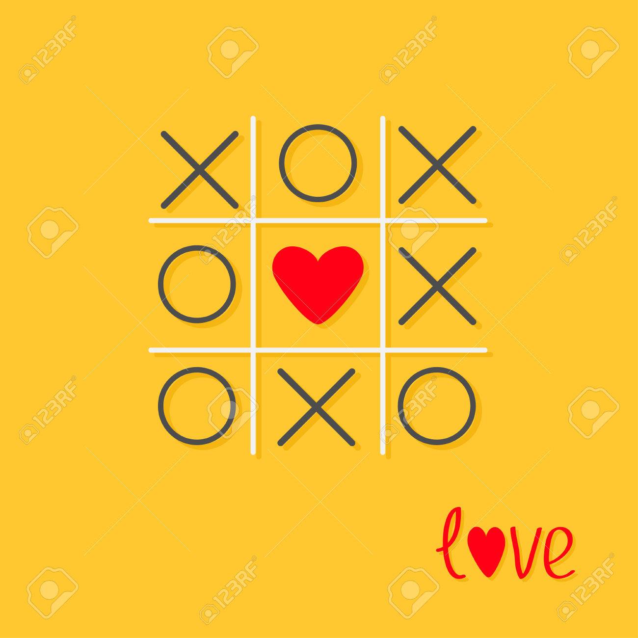 Tic tac toe game design Royalty Free Vector Image