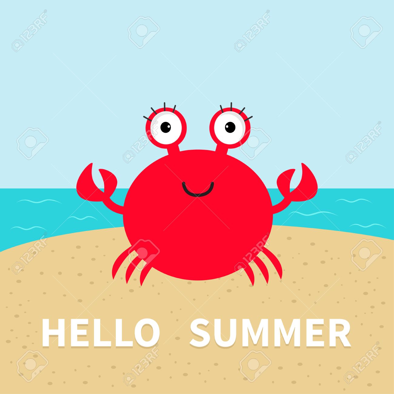 Crabe Sur La Plage Mer Ocean Ciel Sable Mignon Caractere Bebe De Bande Dessinee Sea Collection Ocean Animaux Bonjour Carte De Voeux D Ete Design Plat Vector Illustration Clip Art Libres De Droits Crabe Sur La Plage Mer Ocean Ciel Sable Mignon Caractere Bebe De Bande Dessinee Sea Collection Ocean Animaux Bonjour Carte De Voeux D Ete Design Plat Vector Illustration Clip Art Libres De Droits