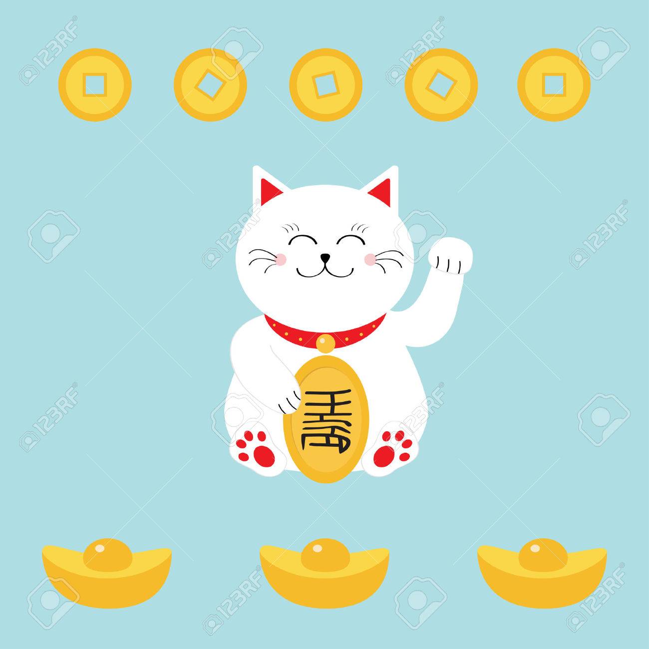 chinese greeting cat