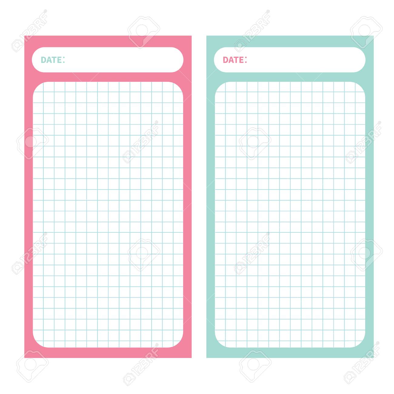paper note list pad planner set cell texture to do list organizer planner pad template