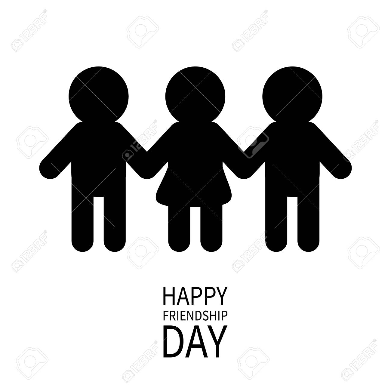 Happy Friendship Day Two Black Man Male And One Woman Female Silhouette Sign Symbol Boys Girls Holding Hands Icon Royalty Free Cliparts Vectors And Stock Illustration Image Happy Friendship Day Two Black Man Male And One Woman Female Silhouette Sign Symbol Boys Girls Holding Hands Icon Royalty Free Cliparts Vectors And Stock Illustration Image