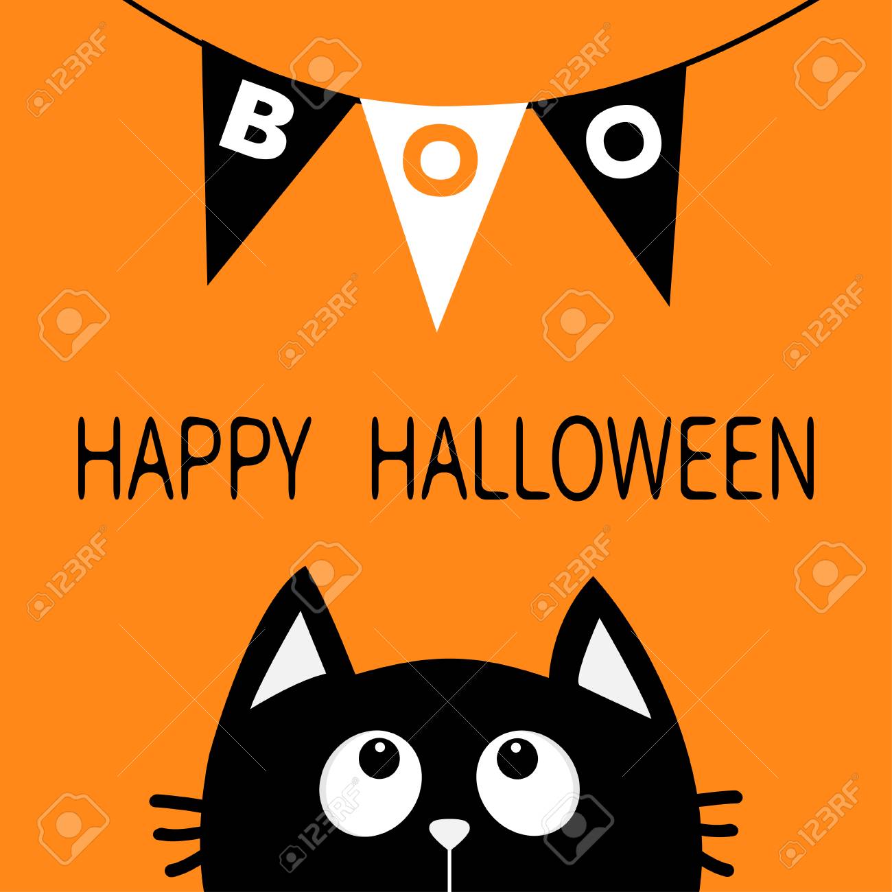 ホオジロを見上げる黒猫顔頭部シルエットはフラグ ブー文字 ハッピーハロウィン カード パーティの装飾要素のフラグ ガーランドです ロープのスレッド上のテキストをぶら下がっています のイラスト素材 ベクタ Image ホオジロを見上げる黒猫顔頭部シルエットはフラグ ブー文字 ハッピーハロウィン カード パーティの装飾要素のフラグ ガーランドです ロープのスレッド上のテキストをぶら下がっています のイラスト素材 ベクタ Image