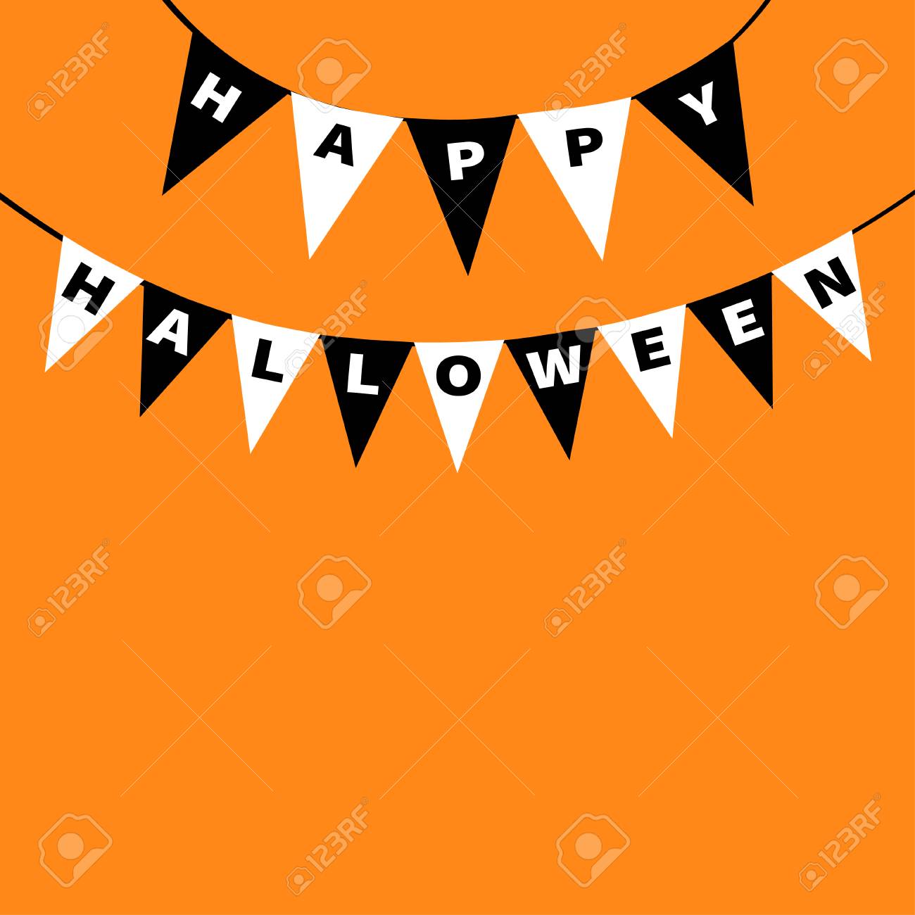 ハロウィン HALLOWEEN ガーランド 文字 わかり易く