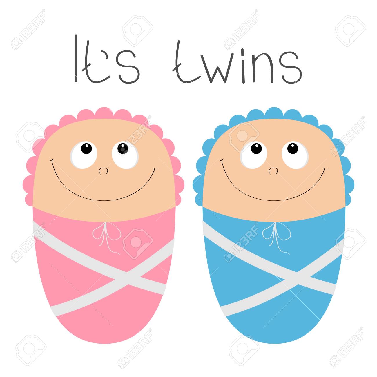 Diseno De Tarjeta De Baby Shower Con Bebes Gemelos Ilustraciones Diseno De Tarjeta De Baby Shower Con Bebes Gemelos Ilustraciones