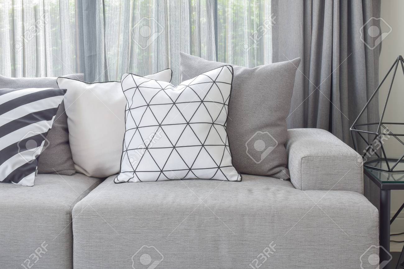 pillows for gray sofa