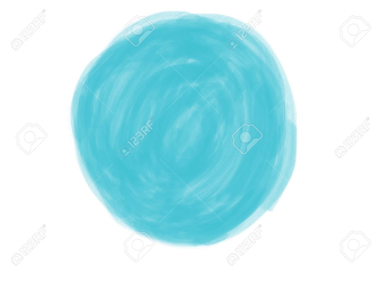 抽象円水彩ロゴ背景と分離ソフト色ヴィンテージ パステル カラーのイラスト 青の色の階調 の写真素材 画像素材 Image