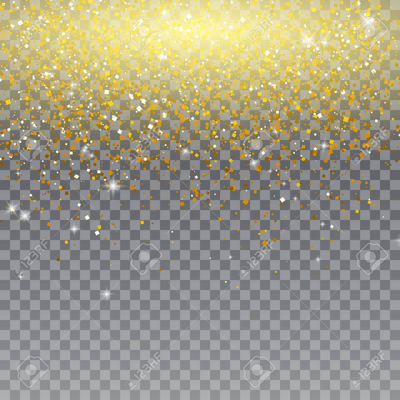Vector Gold Glitter Particles On Transparent Background Royalty Free Svg Cliparts Vectors And Stock Illustration Image 0745