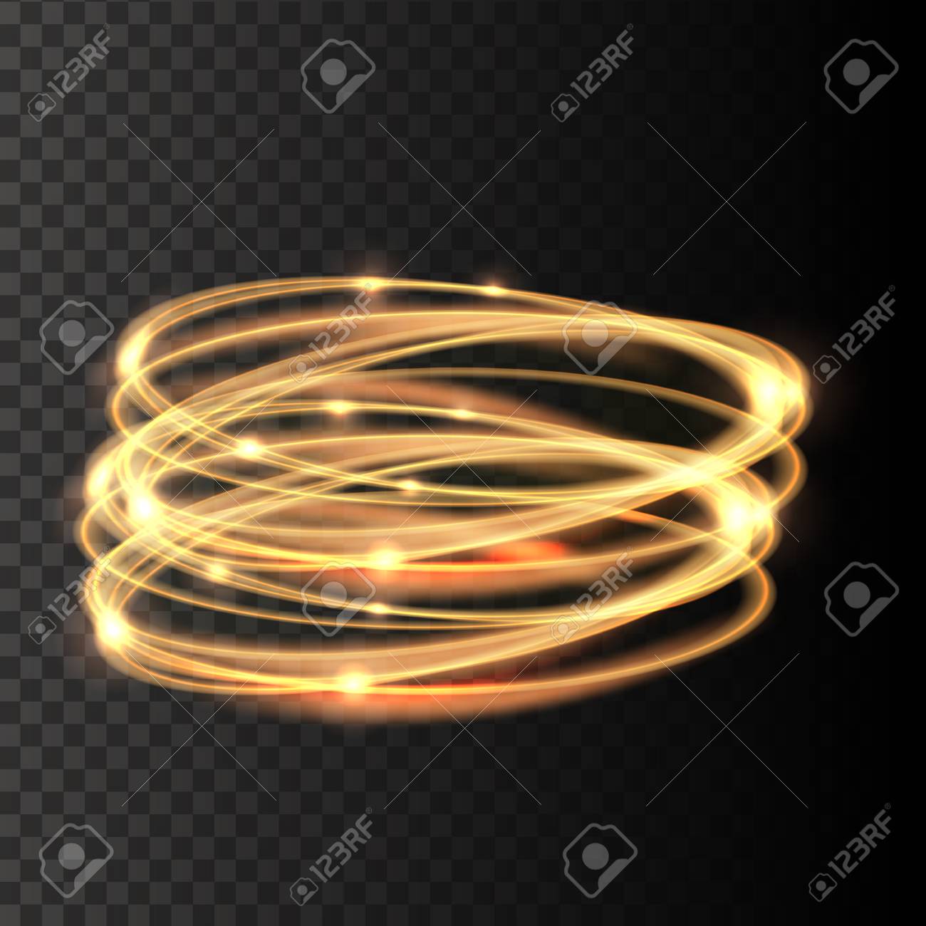 Vector Gold Circle Glitter Particles On Transparent Background Royalty Free Cliparts Vectors And Stock Illustration Image