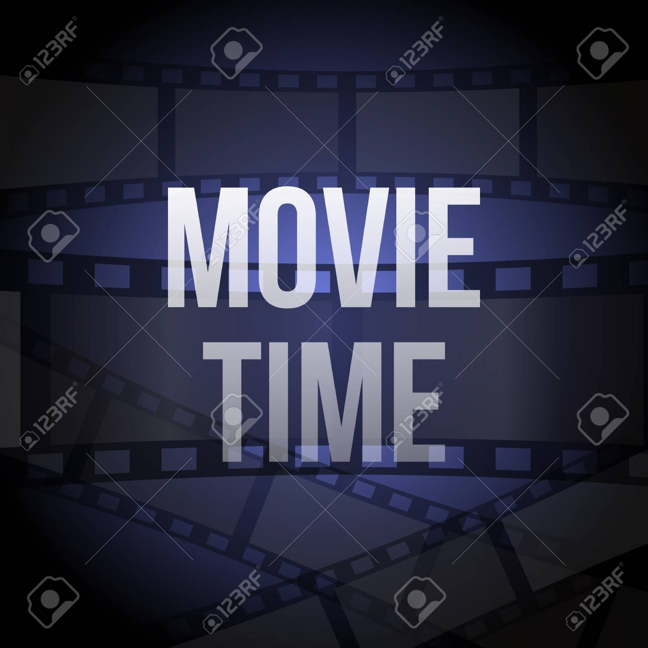cinema poster design template movie time background banner stock