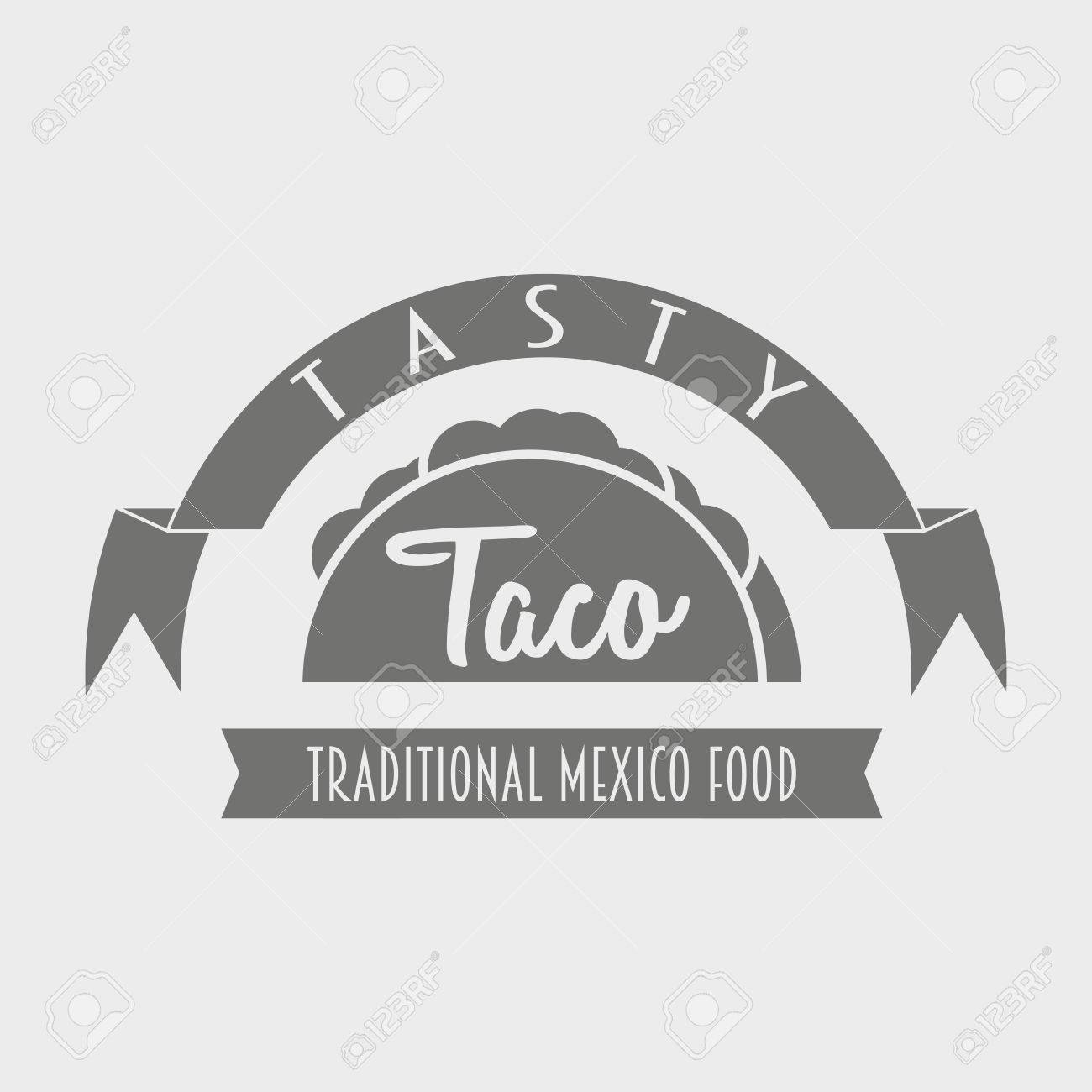 traditional mexican food tasty taco template or concept can