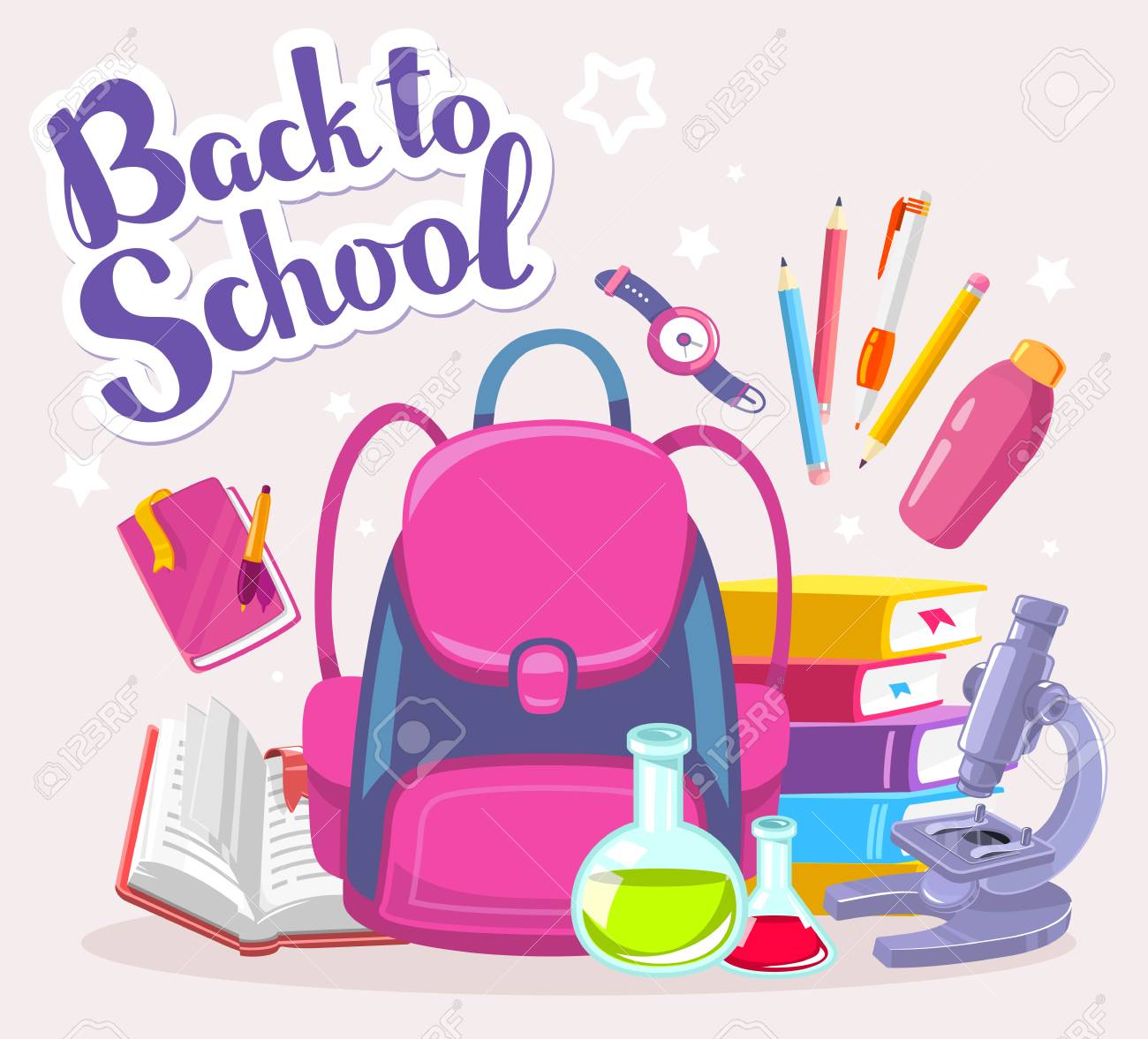 light pink backpack for school