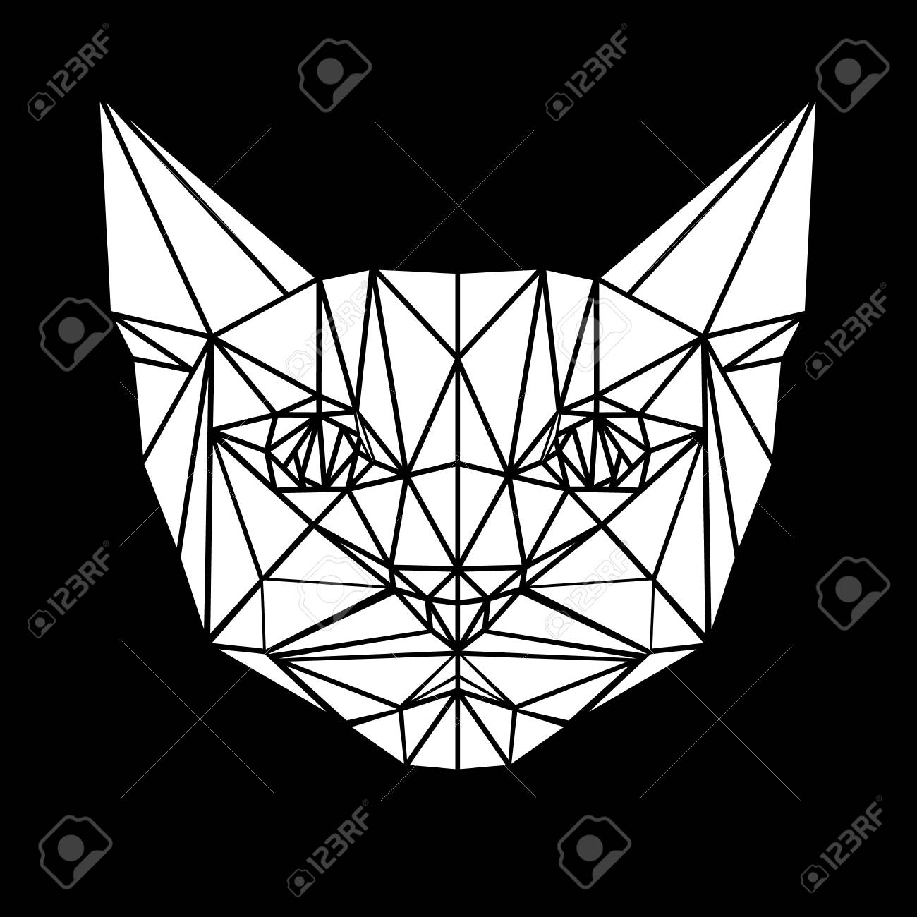 vector symmetrical illustration of