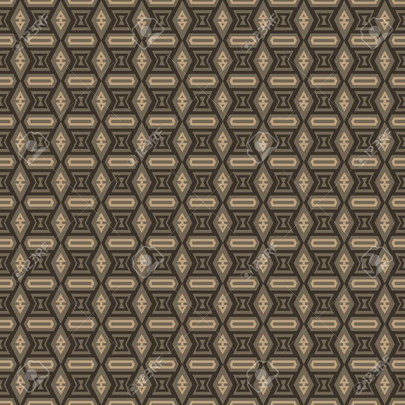 茶色の色合いでシームレスな自由奔放に生きるシックなパターン 矢印で流行に敏感な壁紙 のイラスト素材 ベクタ Image