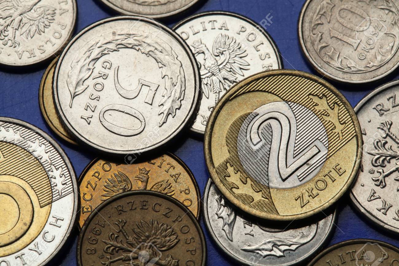 ポーランドのコイン。ポーランドズロチ 2 つと 50 Groszy コイン。の写真素材・画像素材 Image 31284939