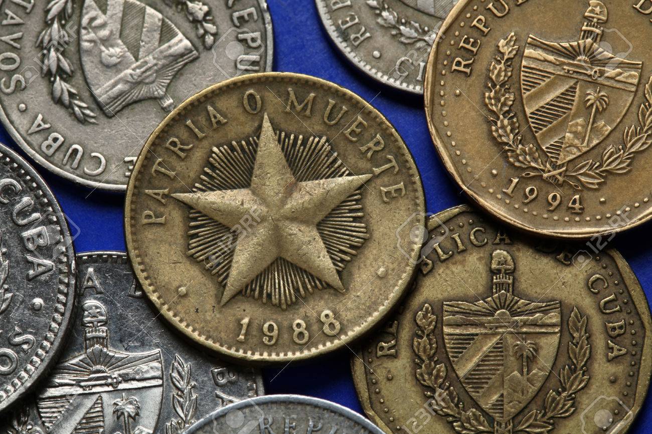 Coins Of Cuba Coat Arms Depicted In The Cuban Peso Coins Of Cuba Coat Arms Depicted In The Cuban Peso
