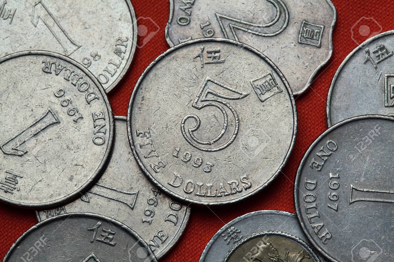 홍콩의 동전. 5 홍콩 달러. 로열티 무료 사진, 그림, 이미지 그리고 스톡포토그래피. Image 53693343