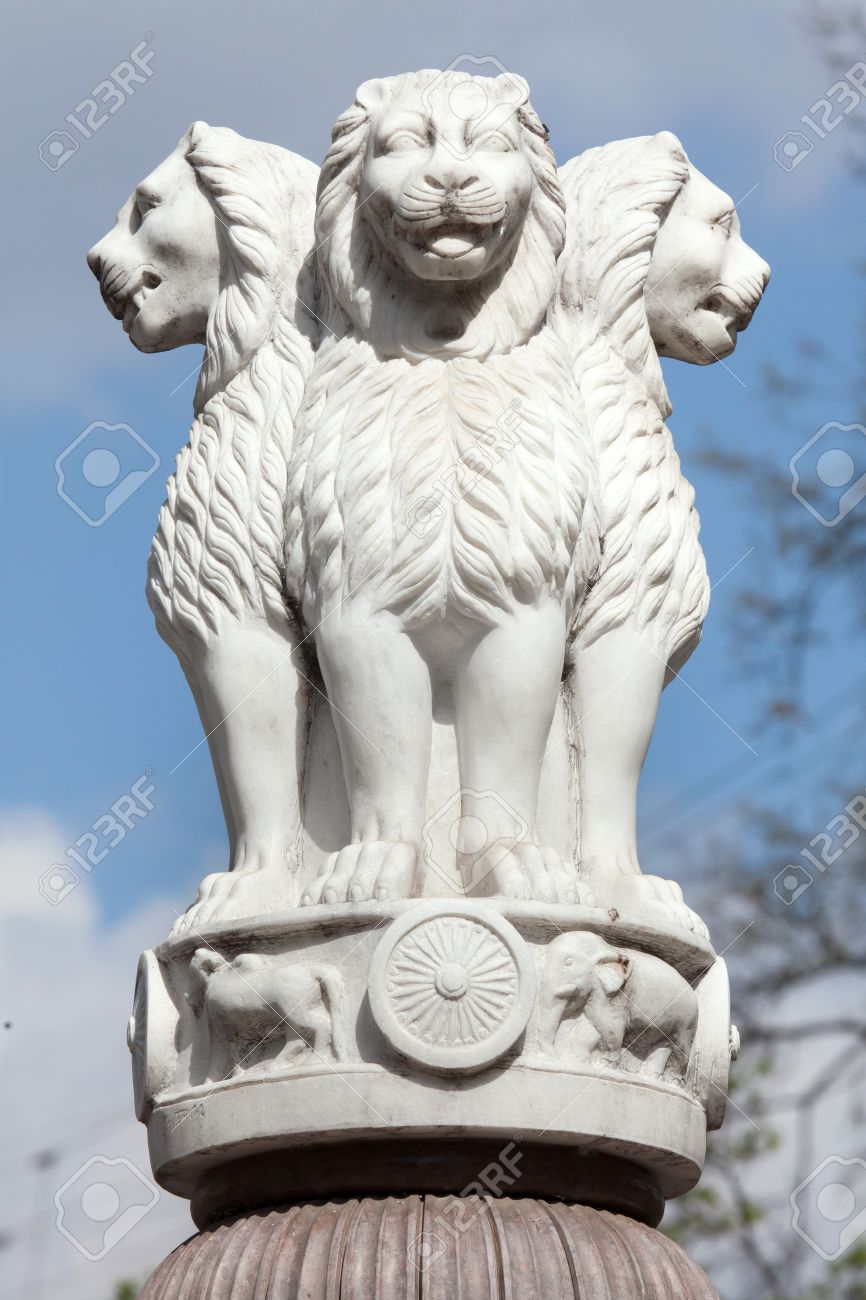 12064 Inspired from Lion Capital of Ashoka at Sarnath Purpledip Brass Showpiece Indian National Emblem 12064 Inspired from Lion Capital of Ashoka at Sarnath Purpledip Brass Showpiece Indian National Emblem