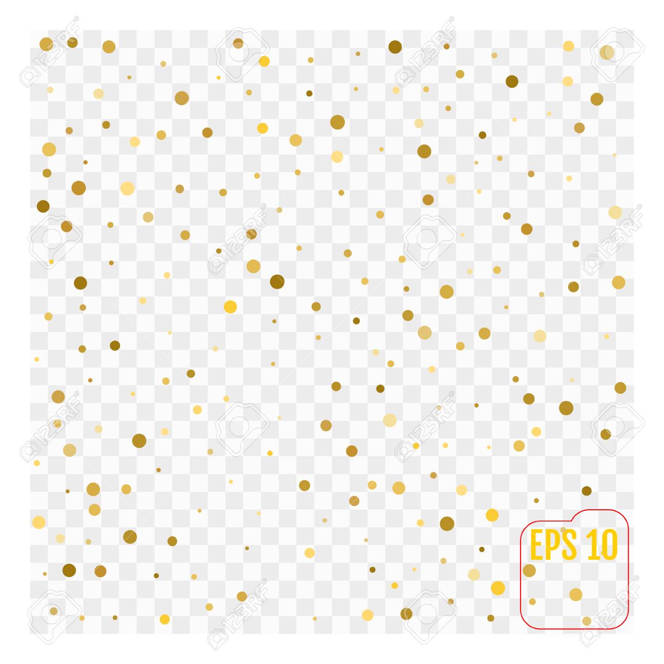 ゴールドのキラキラ背景水玉ベクトル イラスト のイラスト素材 ベクタ Image