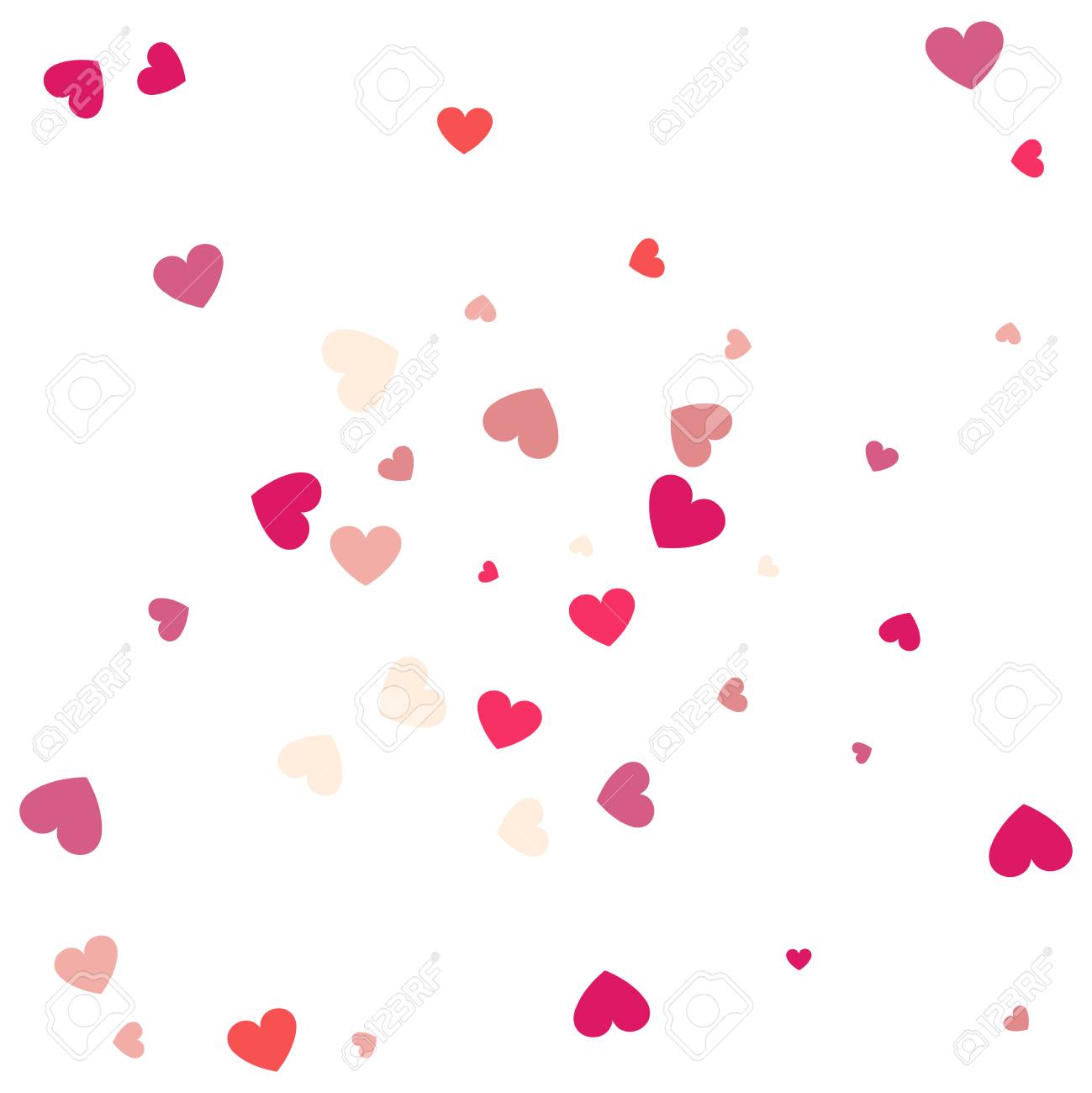 Beautiful Confetti Hearts Falling On Background Invitation Template Royalty Free Cliparts Vectors And Stock Illustration Image 110176066