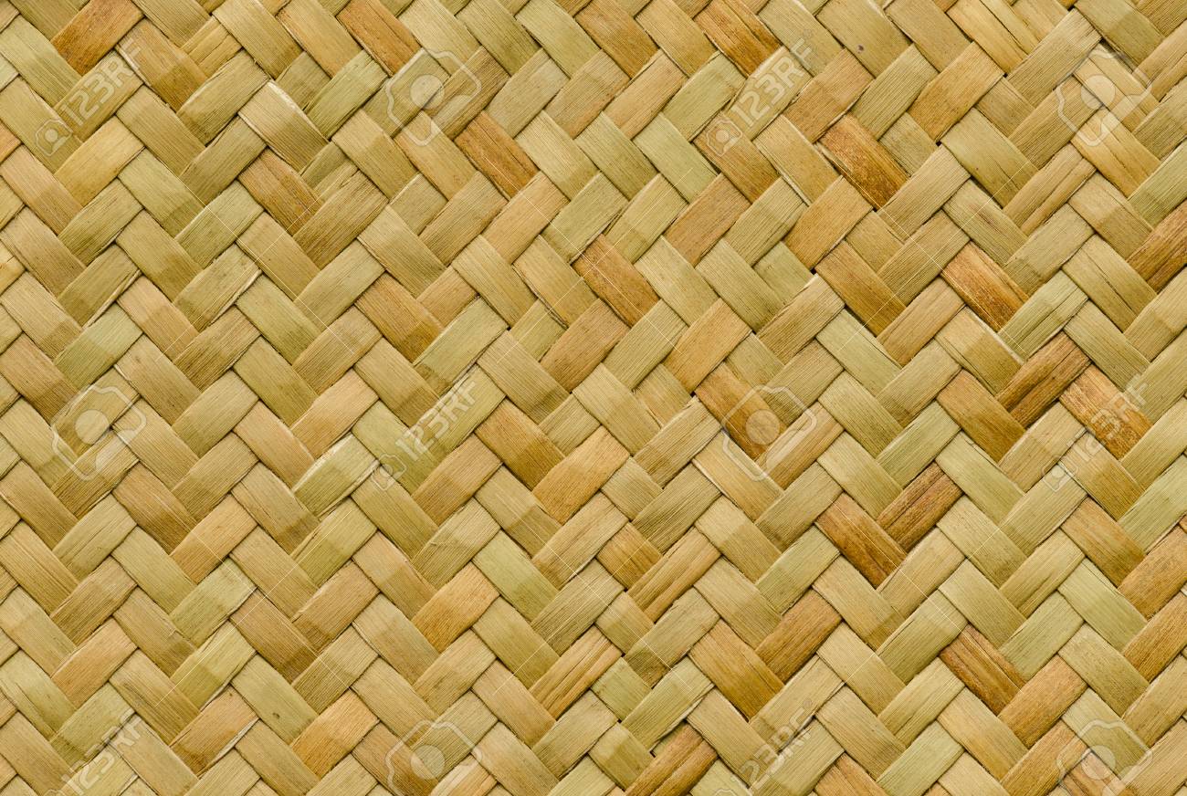 Tradicional Patron Tailandes Naturaleza Estilo De Marron Tejido