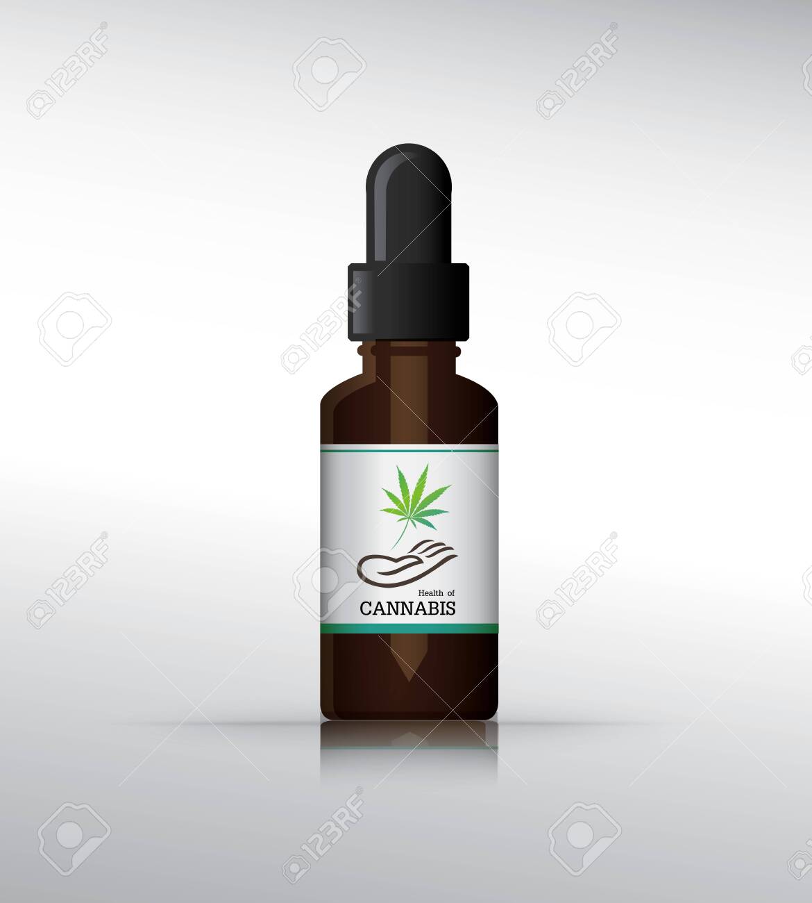 Download Realistic Brown Glass Bottle With Cbd Oil Mock Up Of Cannabis Royalty Free Cliparts Vectors And Stock Illustration Image 147874476 PSD Mockup Templates