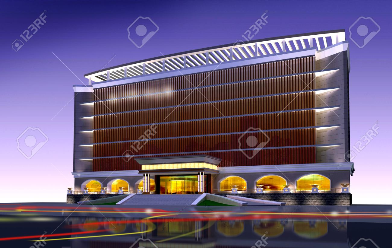 3d construction of office building. concept - modern city, modern 3d construction of office building. concept - modern city, modern