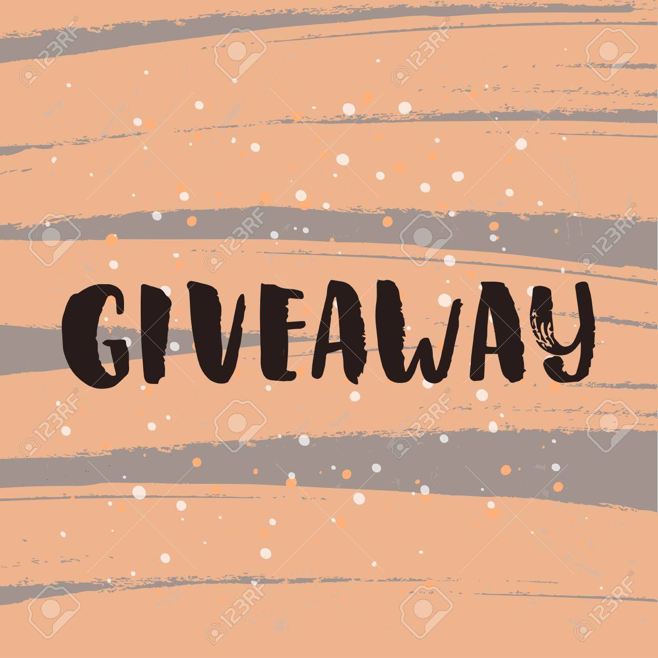 template post card concept handwritten motivation giveaway