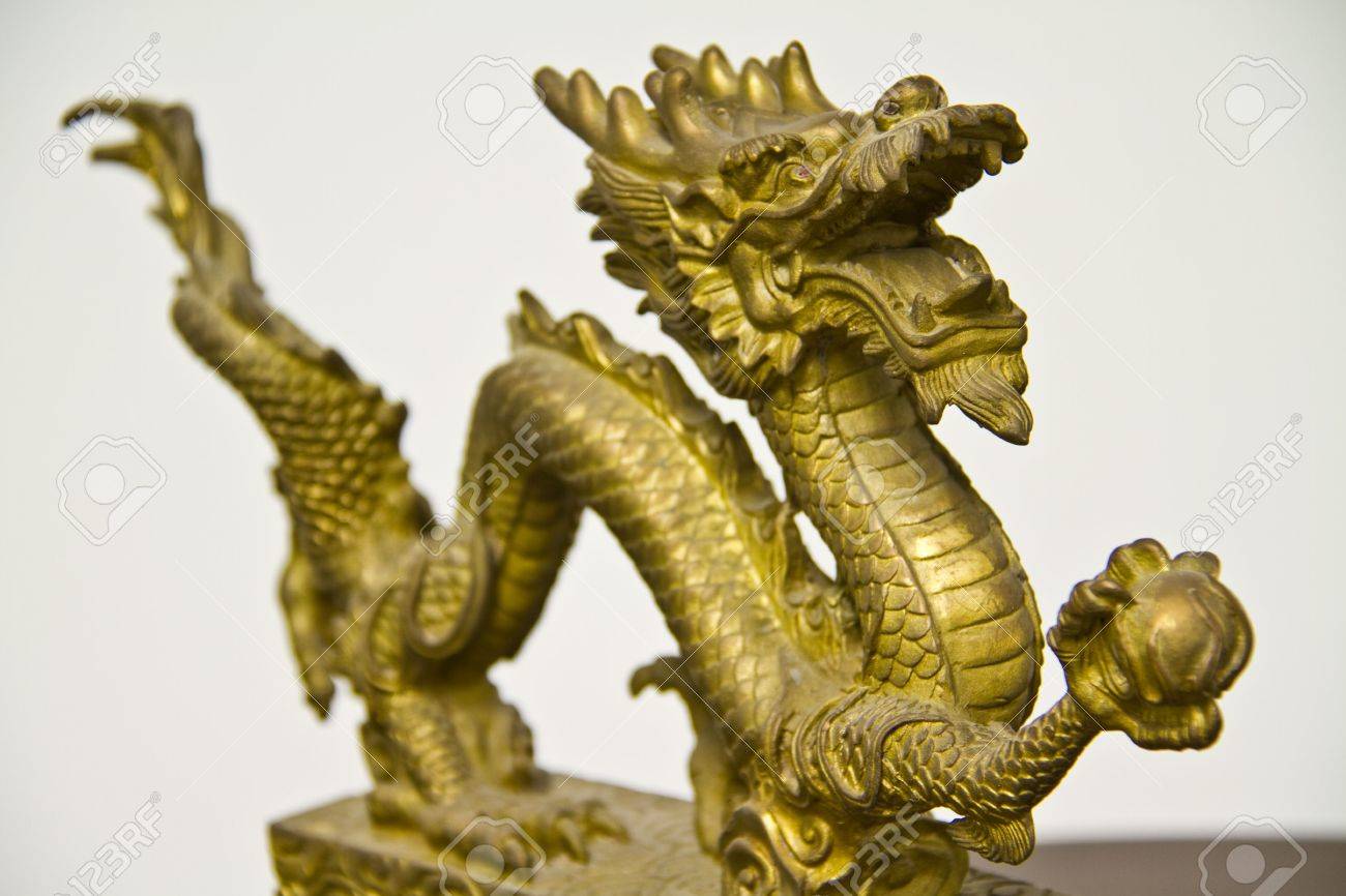 Gold Dragon Miniature Stock Photo Picture And Royalty Free Image Image 6676448