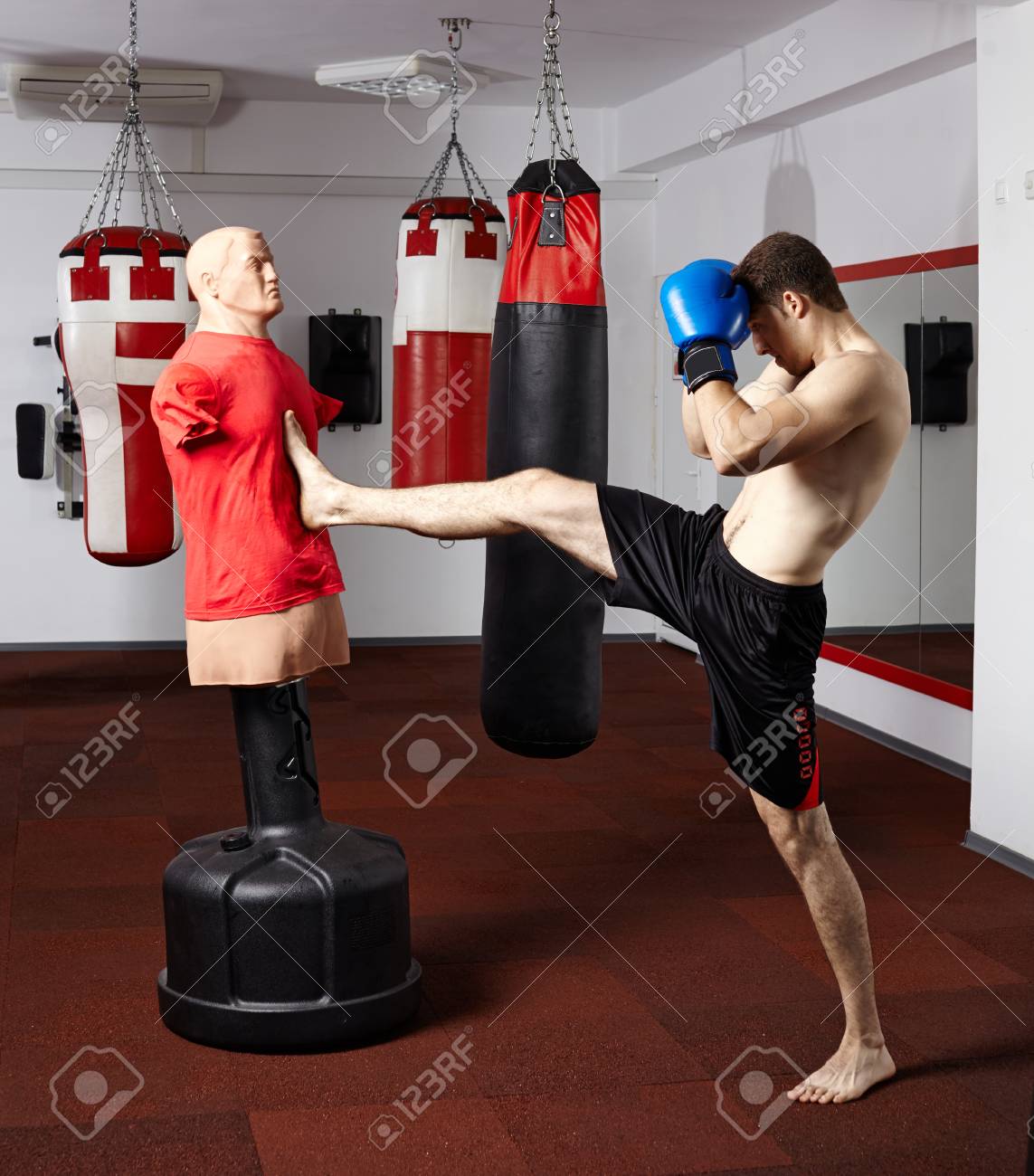 kickboxing practice dummy
