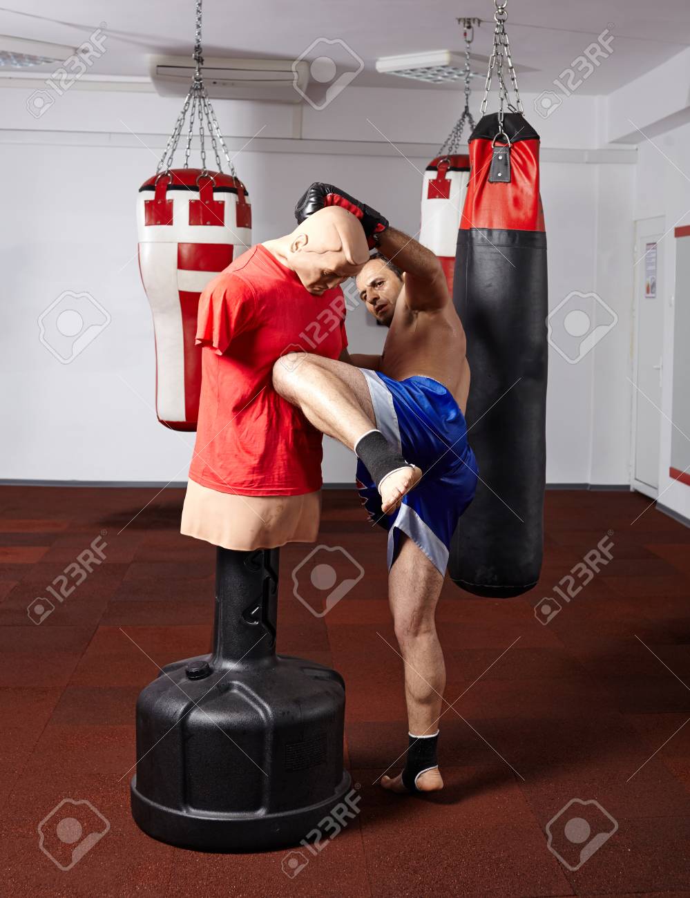 dummy man for kickboxing