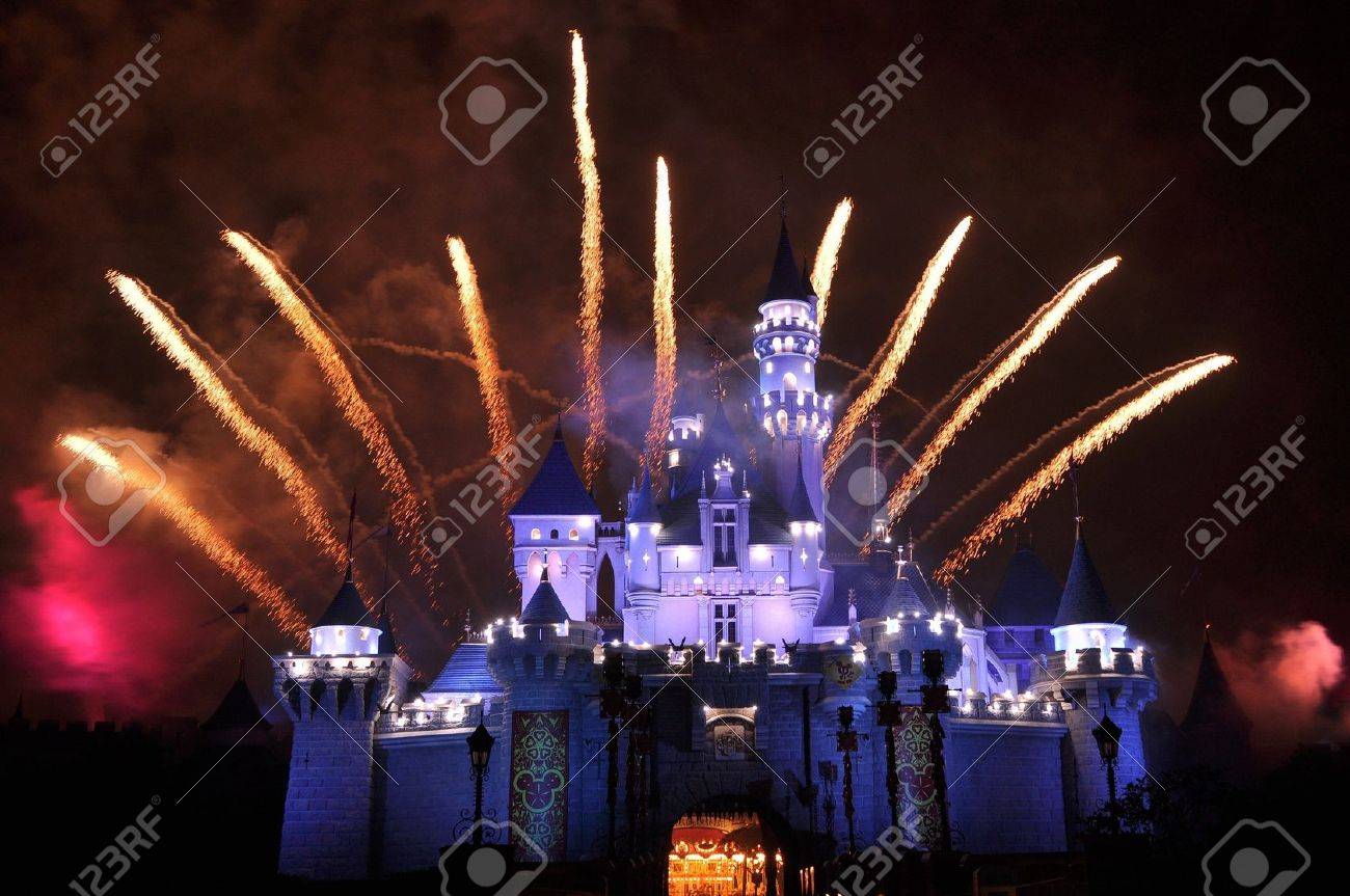 09 年 1 月 28 日 ディズニーランド香港ディズニー漫画パレード の写真素材 画像素材 Image