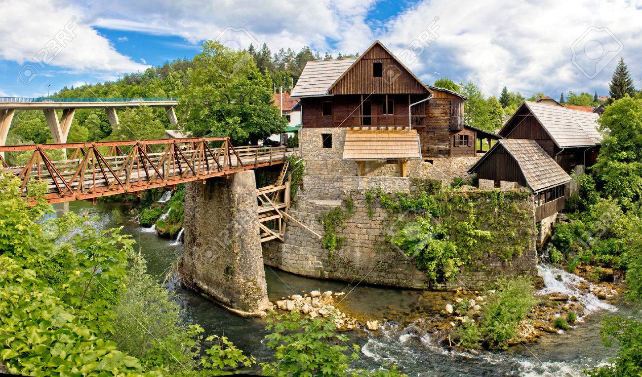 Village of Rastoke river canyon and stone architecture, Croatia - 24524621 Village of Rastoke river canyon and stone architecture, Croatia - 24524621