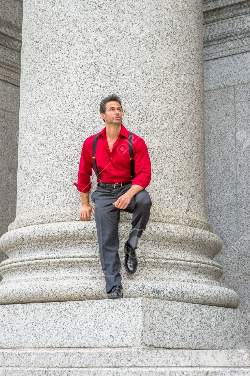 camicia rossa da uomo