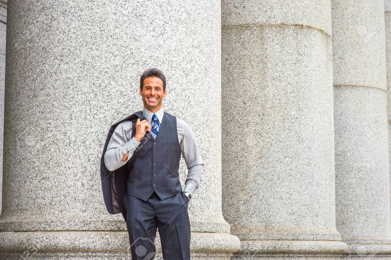 dark shirt light jacket