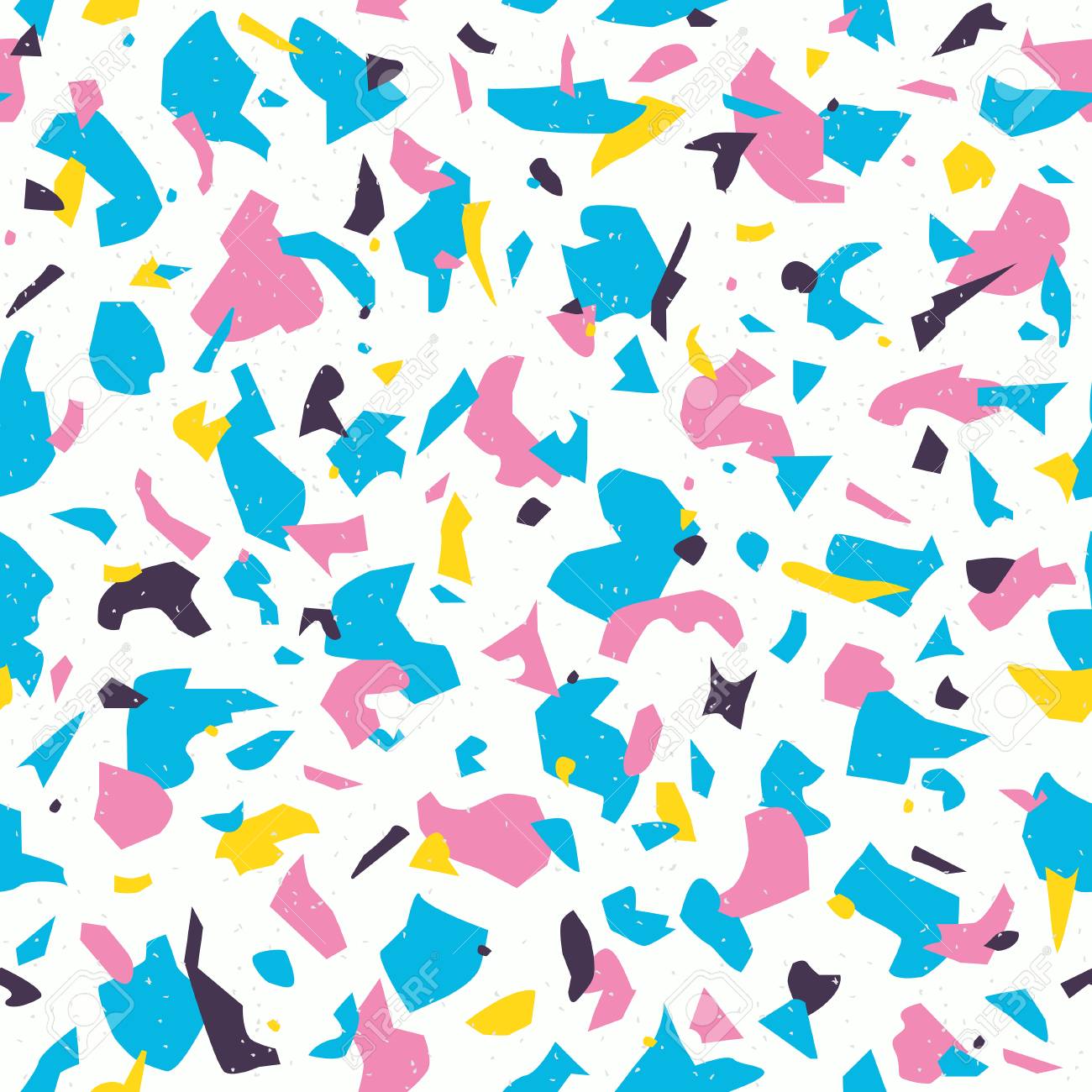terrazzo seamless pattern vector background with granite texture in