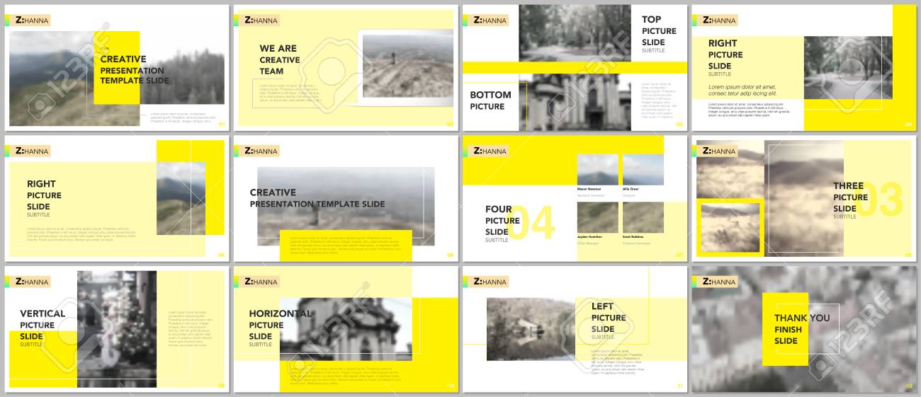 clean and minimal presentation templates. yellow elements on clean and minimal presentation templates. yellow elements on, Minimal Presentation Template, Presentation templates