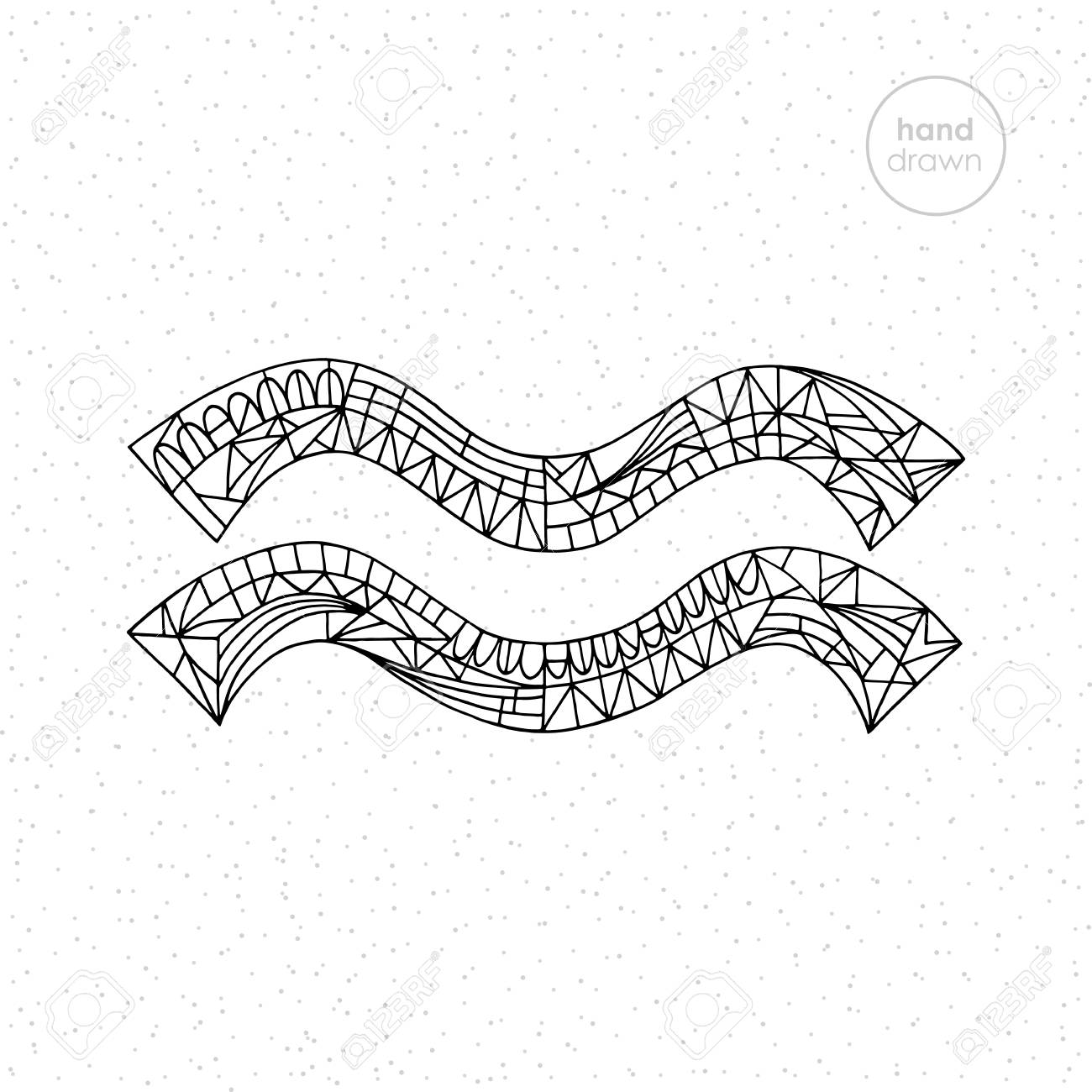 Aquarius Zodiac Sign Collection Vector Hand Drawn Horoscope Stock Photo Picture And Royalty Free Image Image 88850182 Aquarians usually consider everyone's point of view, gives everyone the benefit of. 123rf