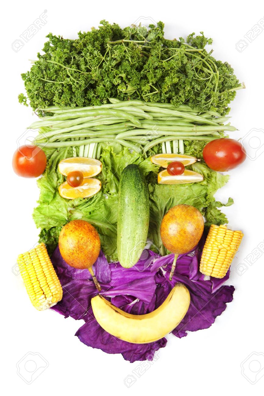 Un Drole De Tete En Fruits Et Legumes Isole Sur Blanc Banque D Images Et Photos Libres De Droits Image Un Drole De Tete En Fruits Et Legumes Isole Sur Blanc Banque D Images Et Photos Libres De Droits Image