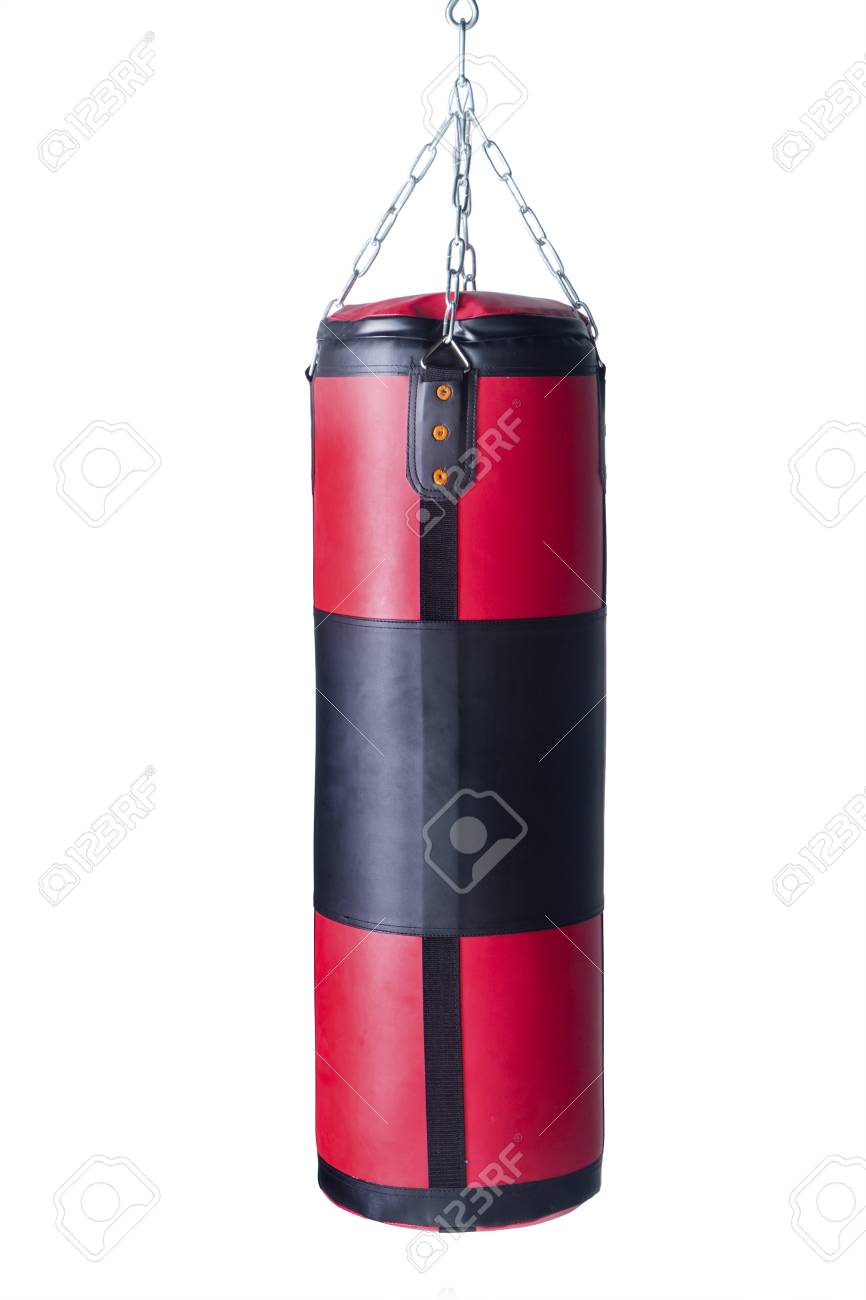 white punching bag